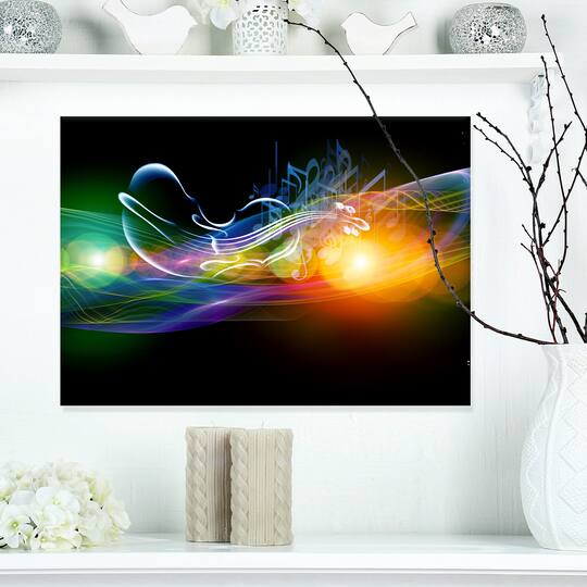 Designart - Waves of Music Fractal Design